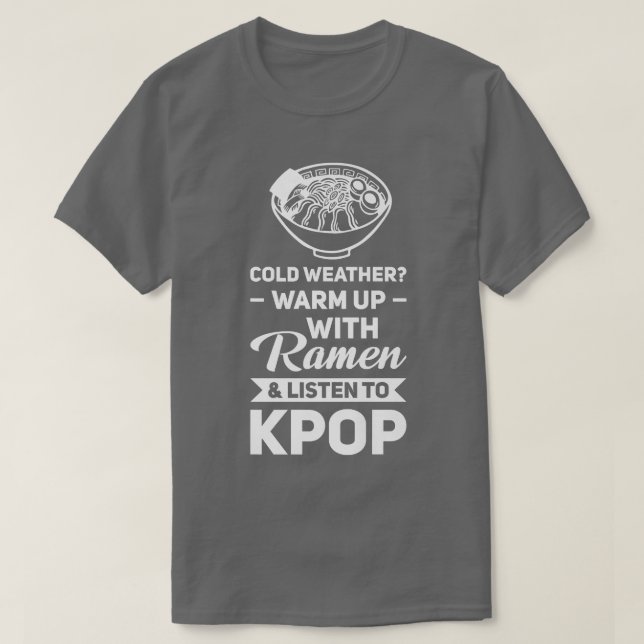 T-shirt Écran froid & écouter kpop kpop merch (Design devant)
