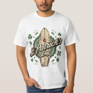 T-shirt Écran USA Imprimé Retro Vert Irlandais Perturbé