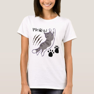 T-shirt Écrans d'altitude de chat et miaules
