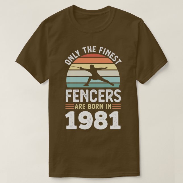 T-shirt Ecrans nés 1981 40e anniversaire clôture Cadeau (Design devant)