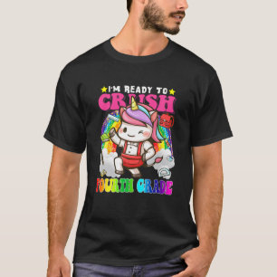 T-shirt Écrasez La Licorne De Quatrième Année Dabbing Reto