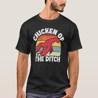 T-shirt écrevisses poulet fossé rétro bayou mulet fruits d