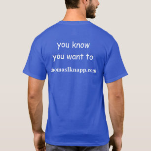 T-shirt Écrire dans Thomas L. Knapp pour le président T-Sh