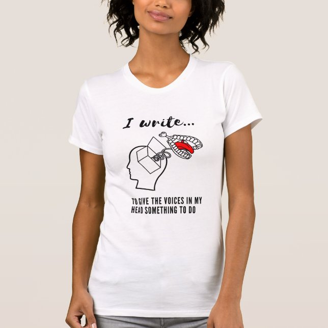 T-shirt Ecrire des voix dans ma chemise (Devant)