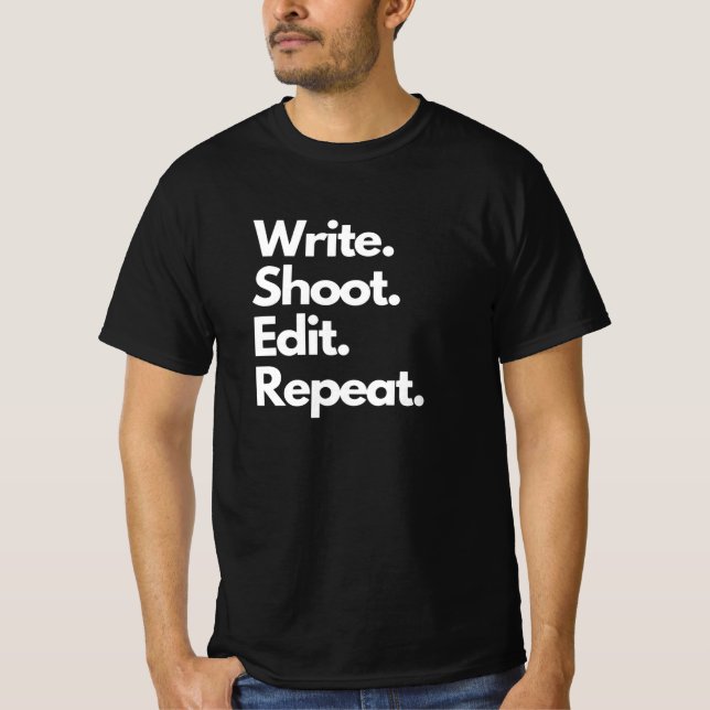 T-shirt Écrire le tir Modifier la répétition (Devant)