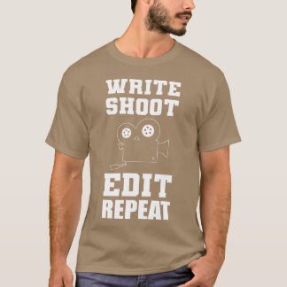 T-shirt Écrire Tourner Éditer Rédacteur en Chef Cadeau fam
