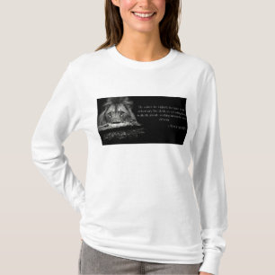 T-shirt Écriture biblique 1 Pierre 5:8 Manche long pour fe