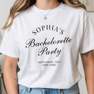 T-shirt Écriture calligraphique pour l'enterrement de vie