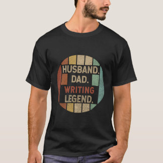 T-shirt Écriture de la légende Fête des pères Vintage