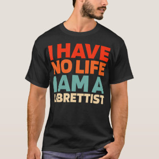T-shirt Écriture d'opéra de théâtre musical rétro - Biblio