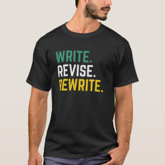 T-shirt Écriture et modification Enthousiaste Tee
