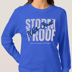 T-shirt Écriture Évangile Jésus Dieu Graphique Bleu