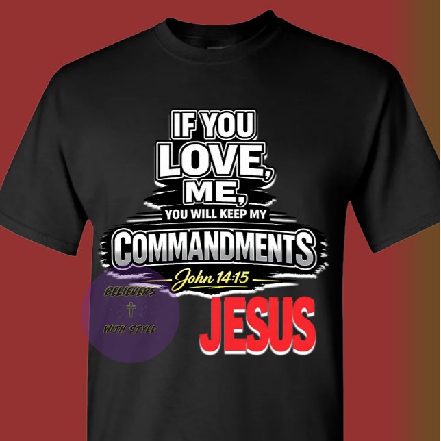 T-shirt Écriture - JÉSUS (Créateur téléchargé)