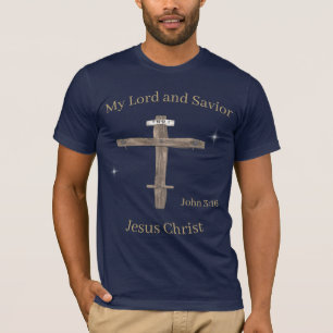 T-shirt Écritures chrétiennes et dos verset biblique