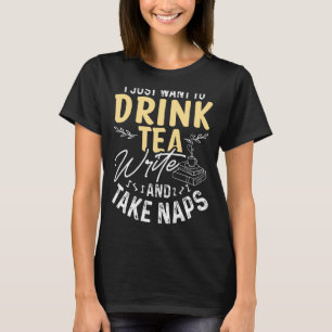T-shirt Ecrivain Auteur Tea Ecrivain romancier Novel