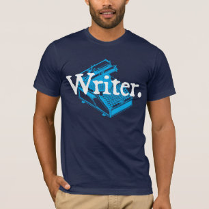 T-shirt Écrivain. Avec Machine à Écrire