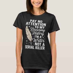 T-shirt Écrivain cool auteur journaliste écriture poésie