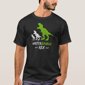 T-shirt Écrivain Mens Saurus T Rex Écrivain Saurus Dinosau
