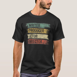 T-shirt Écrivain Producteur Acteur Réalisateur Dons Mov