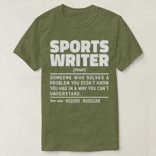 T-shirt Écrivain sportif Noun Définition Écrire Lover Amus