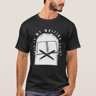 T-shirt Écrivains Tenue Pour Un De L'Écriture De Livre