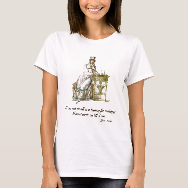 T-shirt Écrivez dit dessus Jane Austen (Devant)