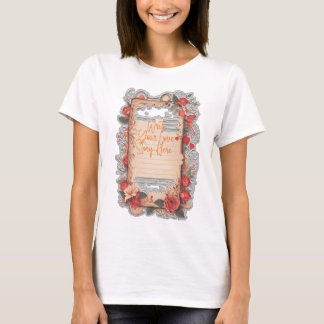 T-shirt "Écrivez votre histoire d'amour ici"