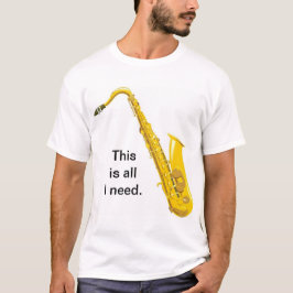 T-shirt Écrou de saxophone