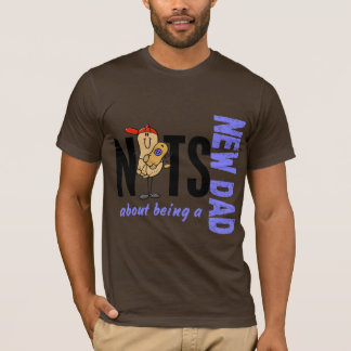 T-shirt Écrous au sujet d'être un nouveau papa 1 (bleu)