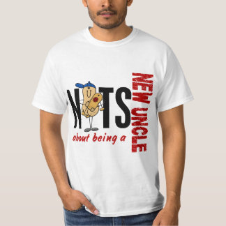 T-shirt Écrous au sujet d'être un nouvel oncle 1 rouge