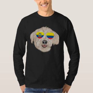 T-shirt Ecuadorian Flag Glen of Imaal Terrier Dog Ecuador 