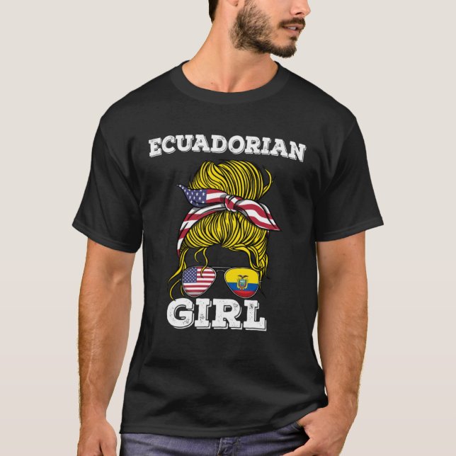 T-shirt Ecuadorian Girl Ecuador Roots (Devant)