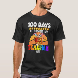 T-shirt Écureuil 100 jours de conduite Mon enseignant noix