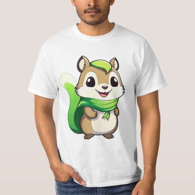T-shirt Écureuil animal adorable (Devant)