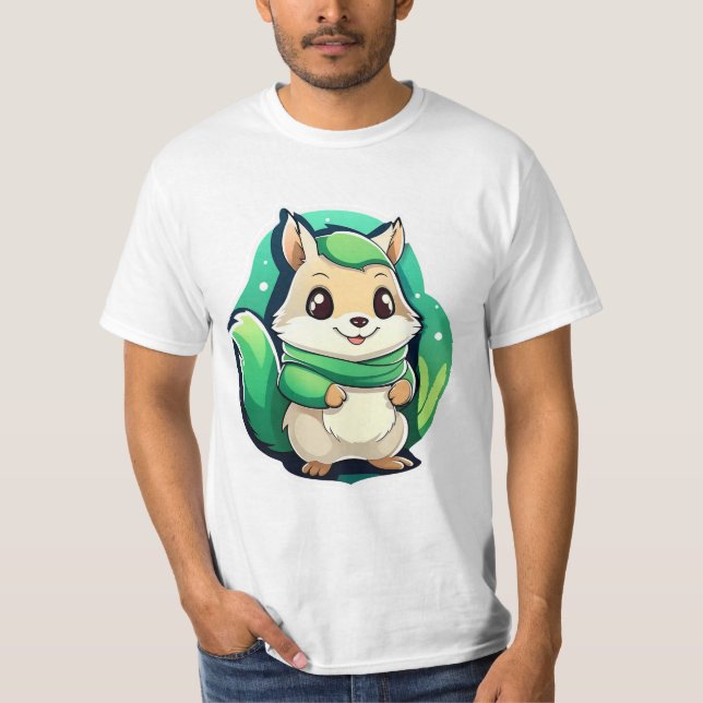 T-shirt Écureuil animal adorable (Devant)
