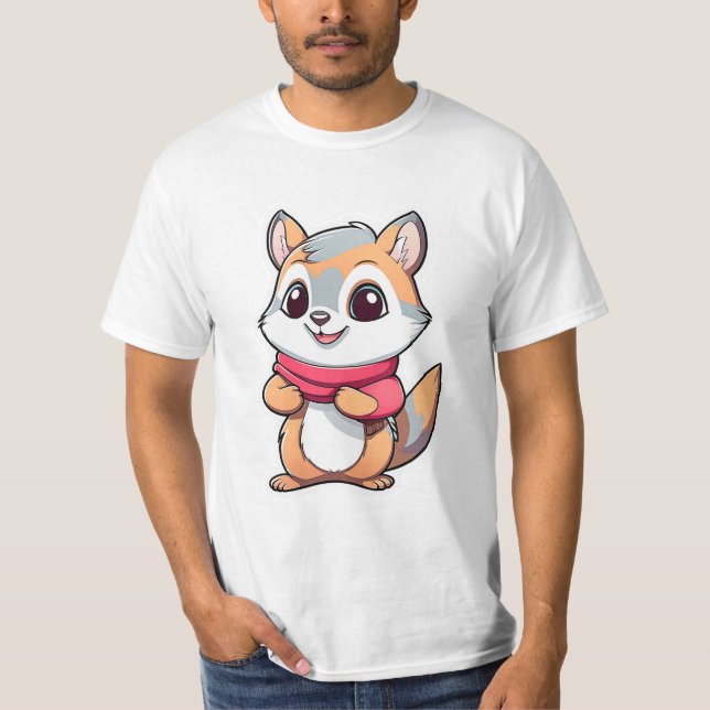T-shirt Écureuil animal adorable (Devant)