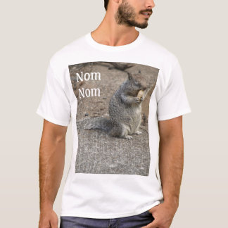 T-shirt Écureuil avec l'arachide Nom Nom