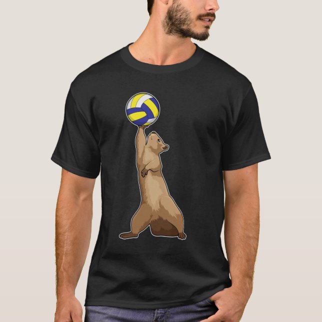 T-shirt Écureuil avec volleyball (Devant)