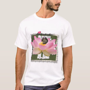 T-shirt Écureuil bébé adorable encadré en 3D sur une fleur