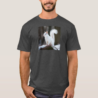 T-shirt Écureuil blanc 01 vintage drôle