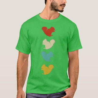 T-shirt Écureuil-cadeau Amoureux des animaux forestier