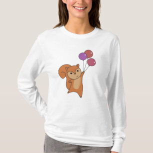 T-shirt Écureuil de la forêt Animal mouches Ballons