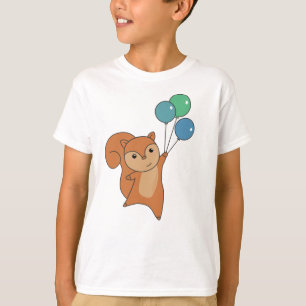 T-shirt Écureuil de la forêt Animal mouches Ballons