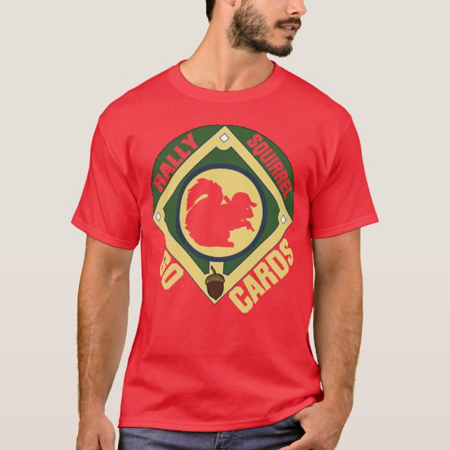 T-shirt Écureuil de rassemblement de cardinaux (Devant)