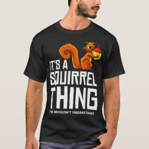 T-shirt Écureuil drôle Cadeau Oiseau nourricier Chasse