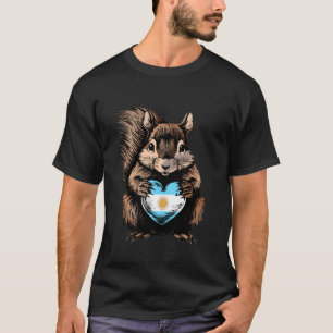 T-shirt Écureuil du drapeau argentin Racines argentines Ar