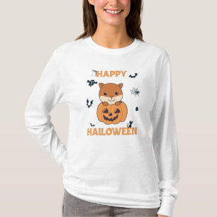T-shirt Écureuil En Citrouille de doux animaux heureux Hal