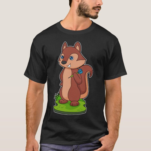 T-shirt Écureuil fléchettes (Devant)