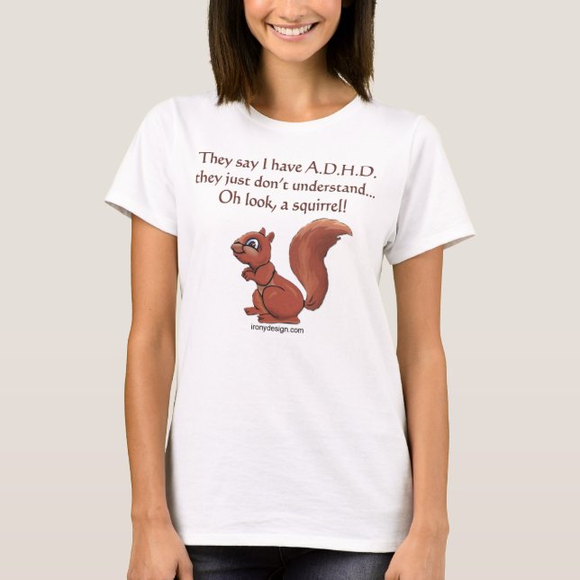 T-shirt Écureuil HD dit (Devant)