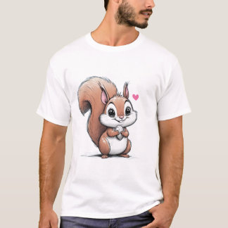 T-shirt Écureuil heureux
